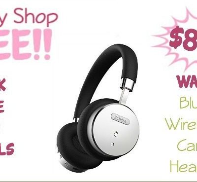 Bluetooth Wireless Noise Cancelling Headphones $84.99! (Reg. $140)