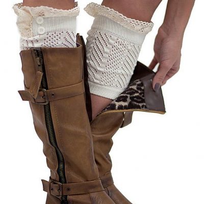 2 Button Lace Boot Cuffs Just $7.99!