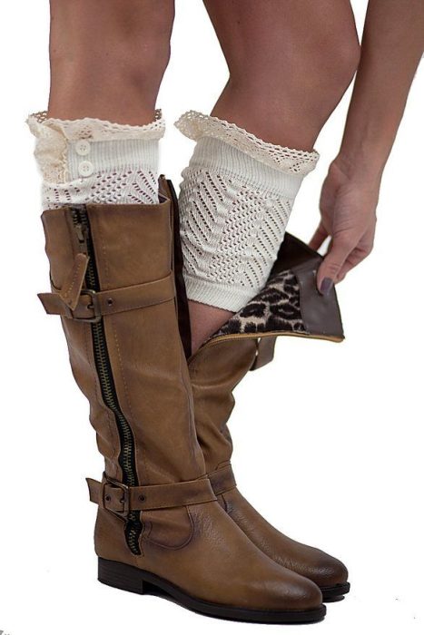 2 Button Lace Boot Cuffs Just $7.99!