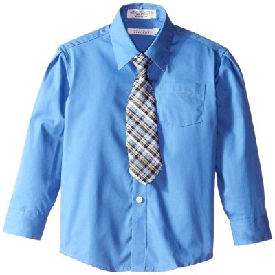Little Boys’ Solid Broadcloth Shirt With Tie Only $5.69! (Reg. $26)