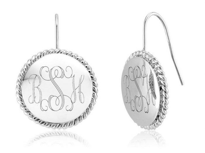Personalized Braided Earrings Just $13.99!