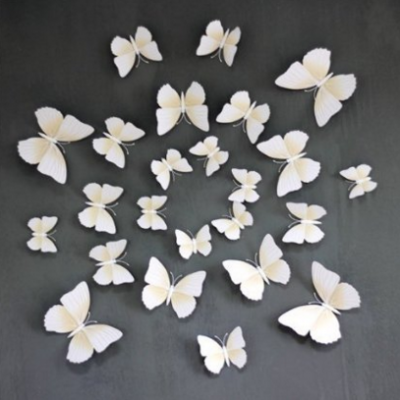 White 24PCS 3D Butterfly Wall Stickers Decor Art Just $2.80 Down From $15.88!  FREE Shipping!