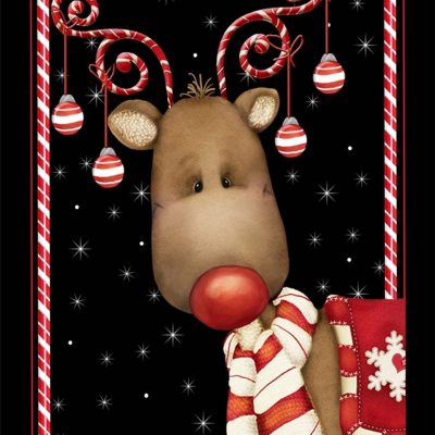 Candy Cane Reindeer 28 x 40-Inch Flag Was $25 Now Only $14.97!