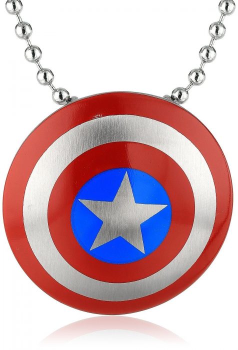 Marvel Comics Unisex Captain America Necklace Just $21.24!