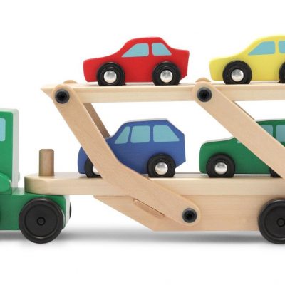 Melissa & Doug Car Carrier Truck & Cars Wooden Set Just $13.79! (reg. $20)
