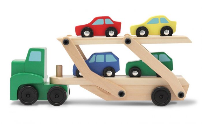 Melissa & Doug Car Carrier Truck & Cars Wooden Set Just $13.79! (reg. $20)