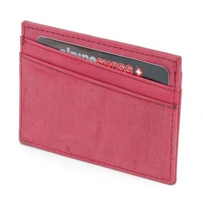 Alpine Swiss Leather Compact Card Case Wallet Just $8.99!