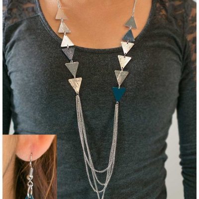 Career Woman Necklace/Lanyard And Earrings Just $5!