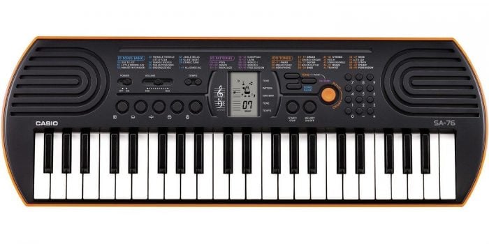 Casio 44 Key Mini Keyboard, Orange Was $70 Now Only $39.99!