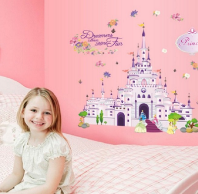 Large Beautiful Princess Castle Disney Wall Decal Just $8 And FREE Shipping!