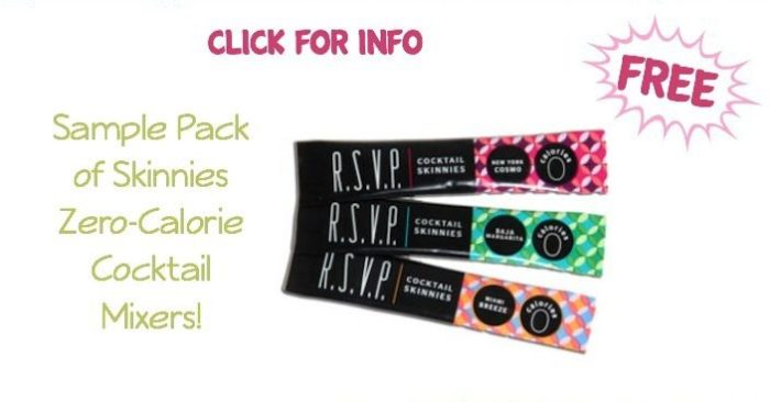 FREE Sample Pack of Skinnies Zero-Calorie Cocktail Mixers!