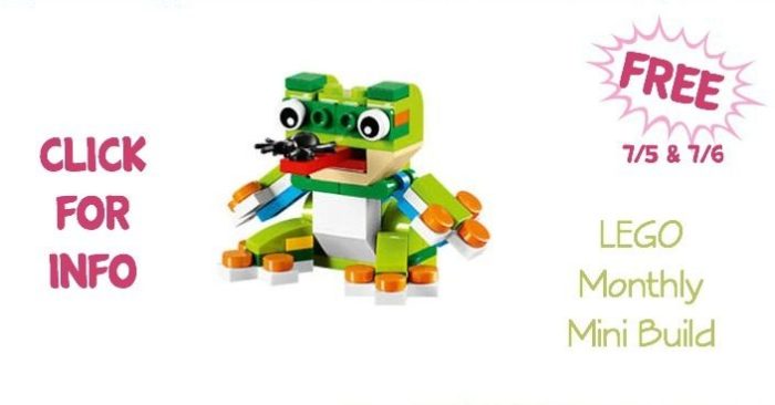FREE LEGO Frog Mini Model Build 7/5 & 7/6!