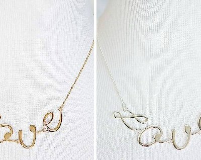 Love Necklace in Gold or Silver only $14.95!