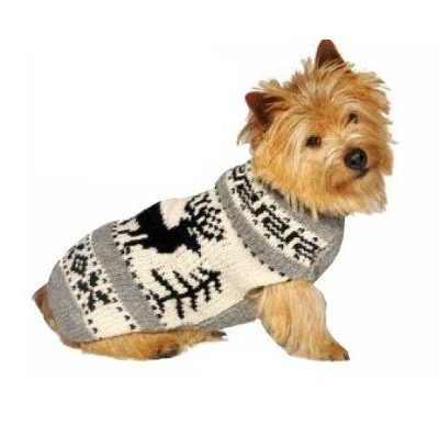 Chilly Dog Reindeer Shawl Dog Sweater, Large Only $12.63!  Down From $30!