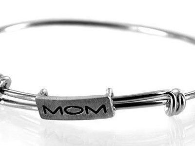 Adjustable Mom Bangle in Sterling Silver Only $13 Shipped!