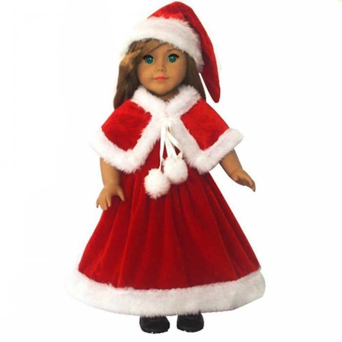 Compatible With American Girl 18" Doll - 3 Pc Christmas Outfit Only $14.99!
