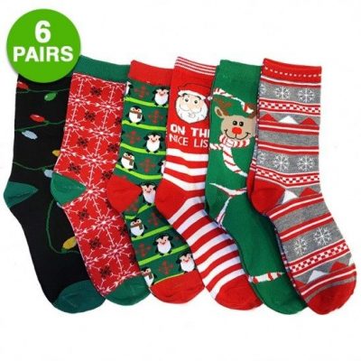 6-pack: Christmas Style Assorted Socks Only $6.99! Ships FREE!