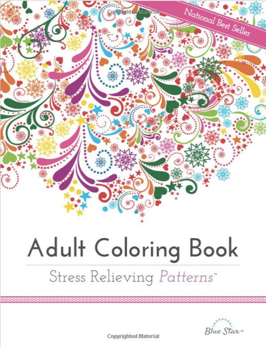 Adult Coloring Book: Stress Relieving Patterns Only $8.32!