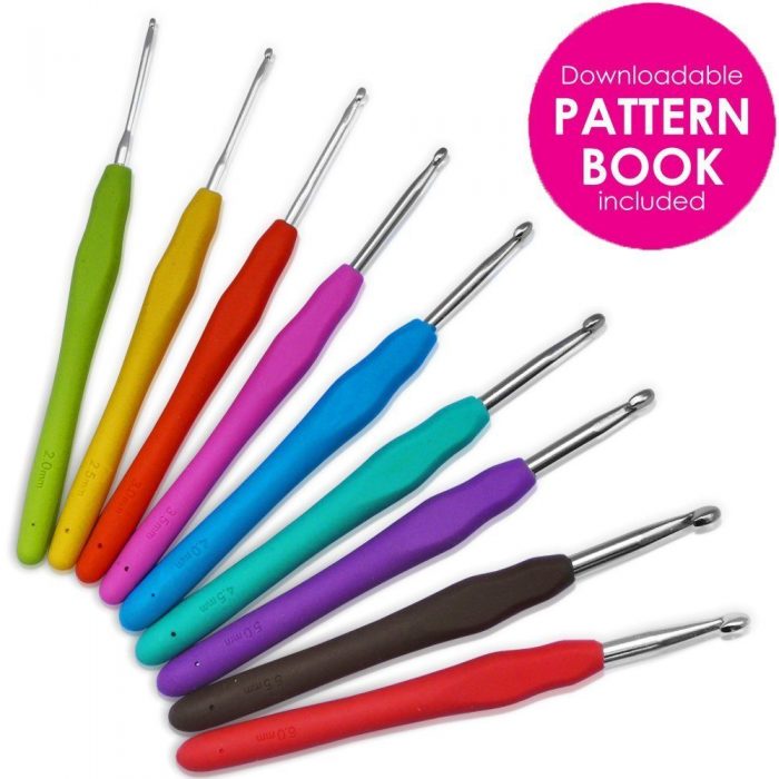 Premium Crochet Hook Set With Ergonomic Grips Just $9.99! (Reg. $35!)