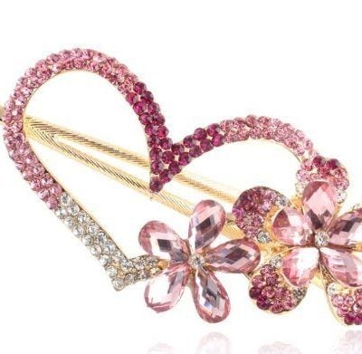 Crystal Heart Hair Pin Only $2.73 SHIPPED!