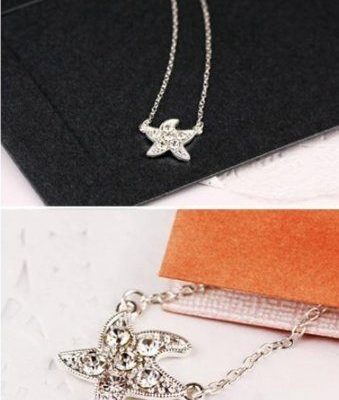 Crystal Starfish Necklace Only $1.95!