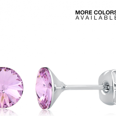 2Ct Swarovski Crystal White Gold Round Earrings Only $4.99 Shipped!
