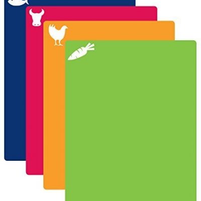 Flexible Cutting Mat with Food Icons, Set of 4 Just $7.80!