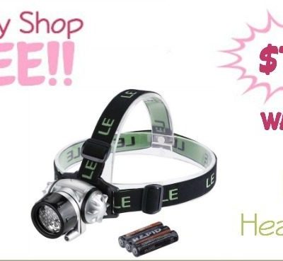 LED Headlamp For Hiking, Running & More Just $7.99! (reg. $19)