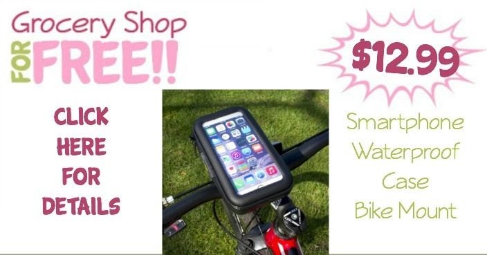 Smartphone Waterproof Case Bike Mount Only $12.99!