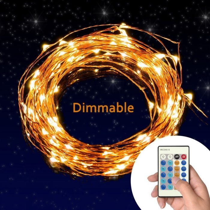 Dimmable Copper Wire LED Starry String Lights Just $19.99!