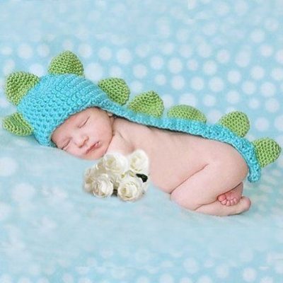 Crochet Infant Dinosaur Costume Photo Prop Only $4.39 + FREE Shipping!