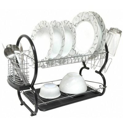 Home Collections 2 Tier Chrome Plated Steel Dish Drainer Just $20.69 Down From $69.99! Ships FREE!