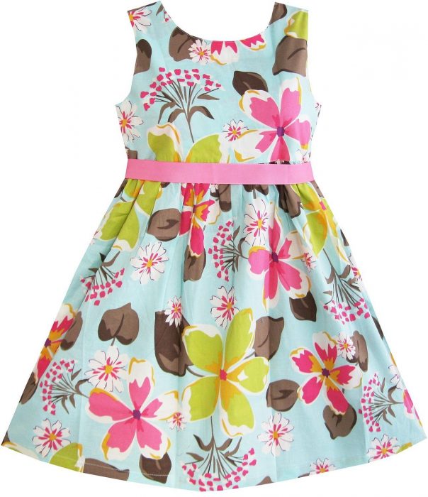 Girls Dress Blue Flower Print Just $5.29! (reg. $25)