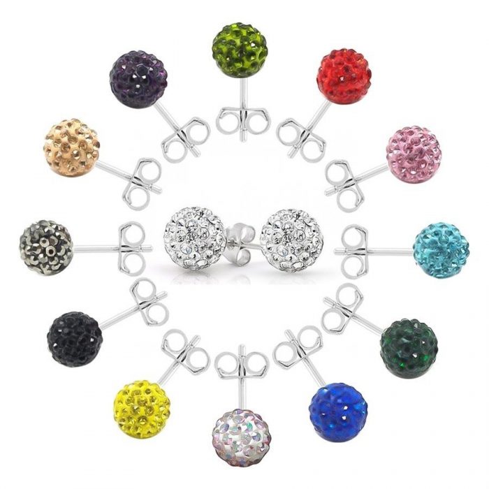 2 Ct Crystal Ball Sterling Silver Earrings Just $4.98 Shipped!