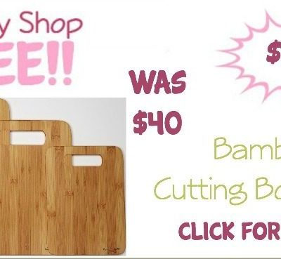 Bamboo 3 Pc Cutting Board Set Only $11.99! (Reg. $40)
