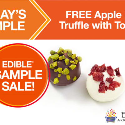 FREE Apple Fruit Truffle with Topping From Edible Arrangments!