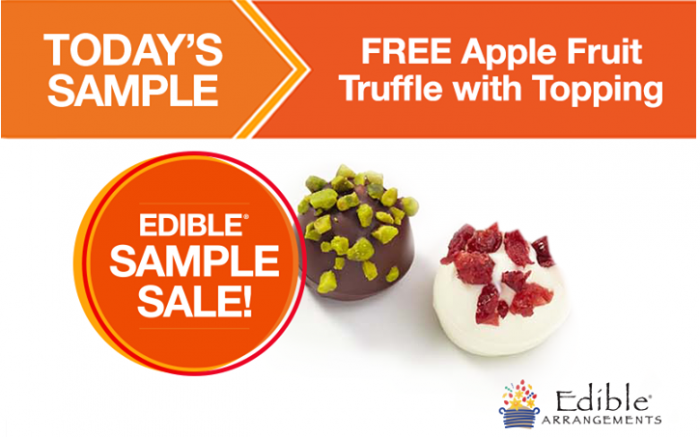 FREE Apple Fruit Truffle with Topping From Edible Arrangments!