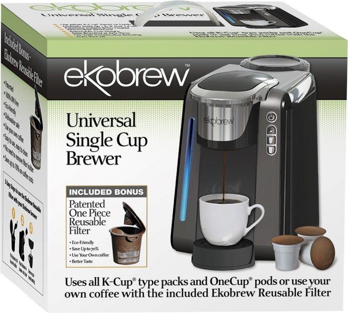 Ekobrew Universal K-Cup Brewer for Keurig 2.0 and 1.0 K-cups Only $59.99 + FREE Shipping!