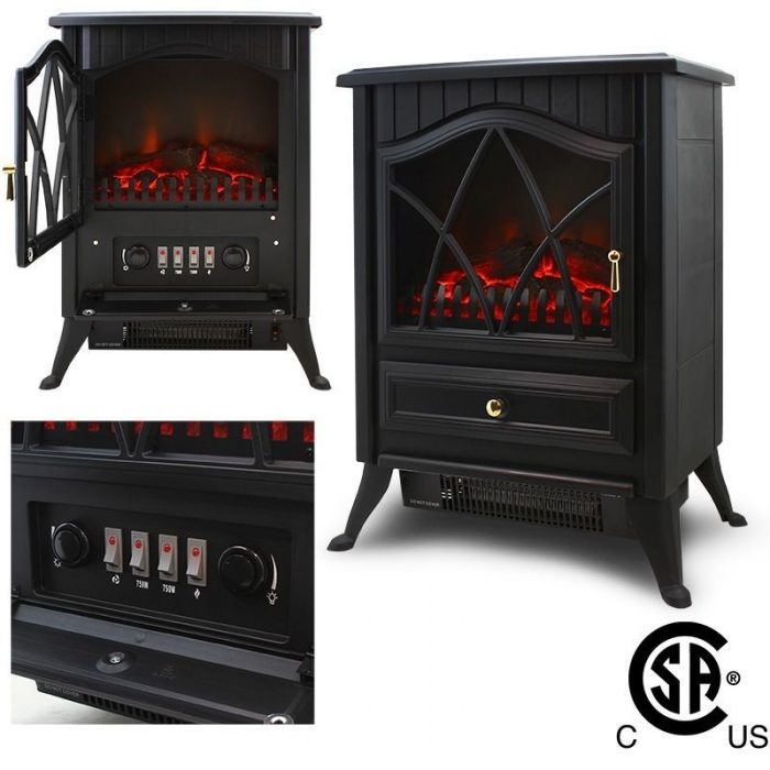 Free Standing Electric Fireplace Only $69.99 Ship FREE!