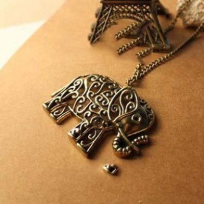 Hollow Out Elephant Necklace Just $1.99 SHIPPED!