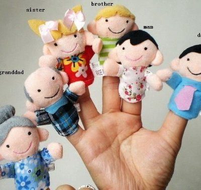 6 Pc Soft Plush My Family Finger Puppet Set Only $1.37 Shipped!