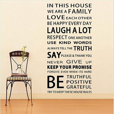 Family Rules Wall Decal Only $5.45 + FREE Shipping!