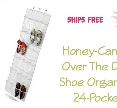 Honey-Can-Do Over The Door Shoe Organizer 24-Pocket Only $7.50! Ships FREE!