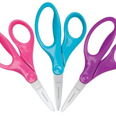 Fiskars 5 Inch Pointed-tip Kids Scissors 3 Pack Only $1!