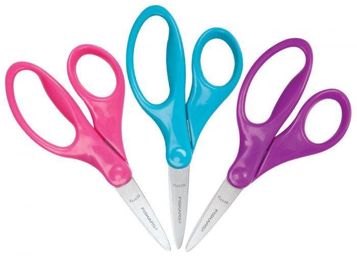 Fiskars 5 Inch Pointed-tip Kids Scissors 3 Pack Only $1!