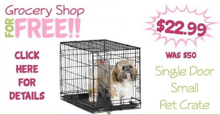 Single Door Small Pet Crate Just $22.99 ! (Reg. $50)