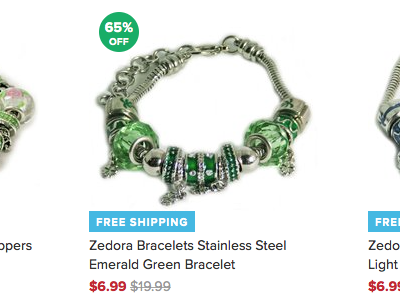 Zedora Murano Charm Bracelets Only $6.99 Plus FREE Shipping!