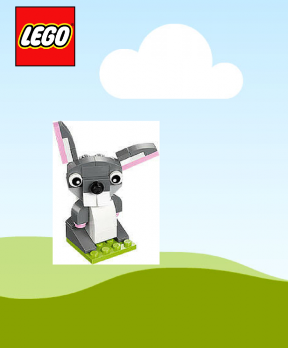 FREE LEGO Bunny Mini Model Build 3/1 & 3/2!