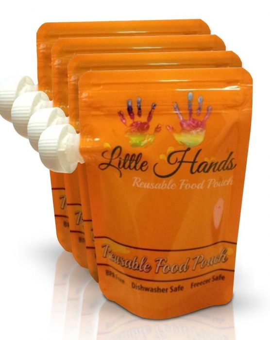 Little Hands Reusable Food Pouch 7oz. (4-pack) Just $6.79! (Reg. $20!)
