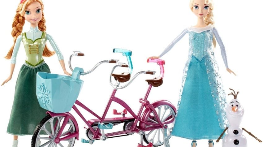 Disney Frozen Anna and Elsa's Musical Bicycle Playset Just $27.99!